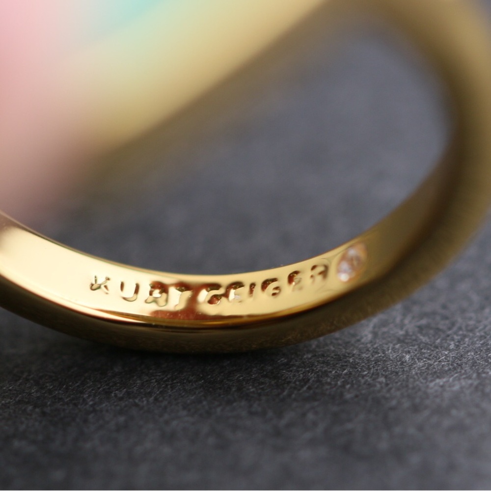 Kurt Geiger Evil Eye Heart Cocktail Ring - Picture 9 of 9